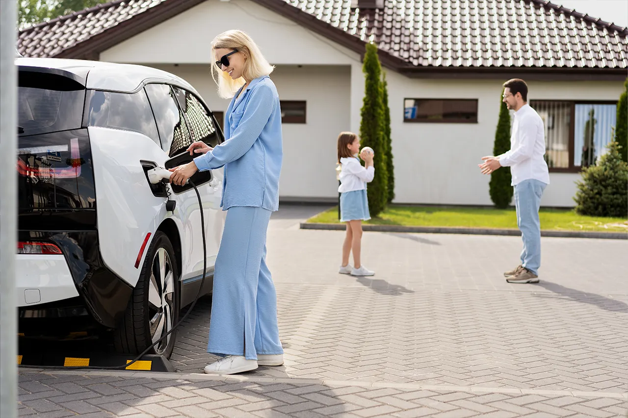 residential-ev-charger-car-fanily Residential EV Charging with Family