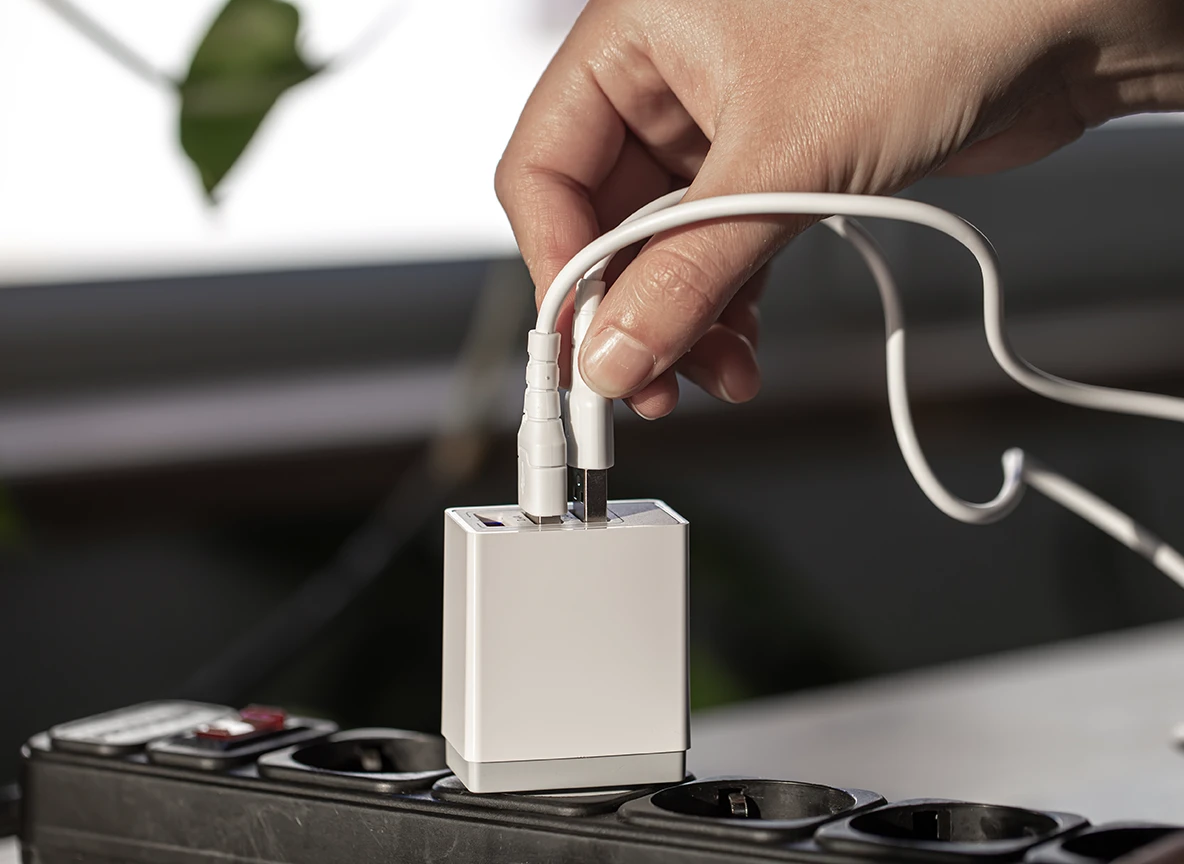 Power surge in Allentown. Surge protector power strip